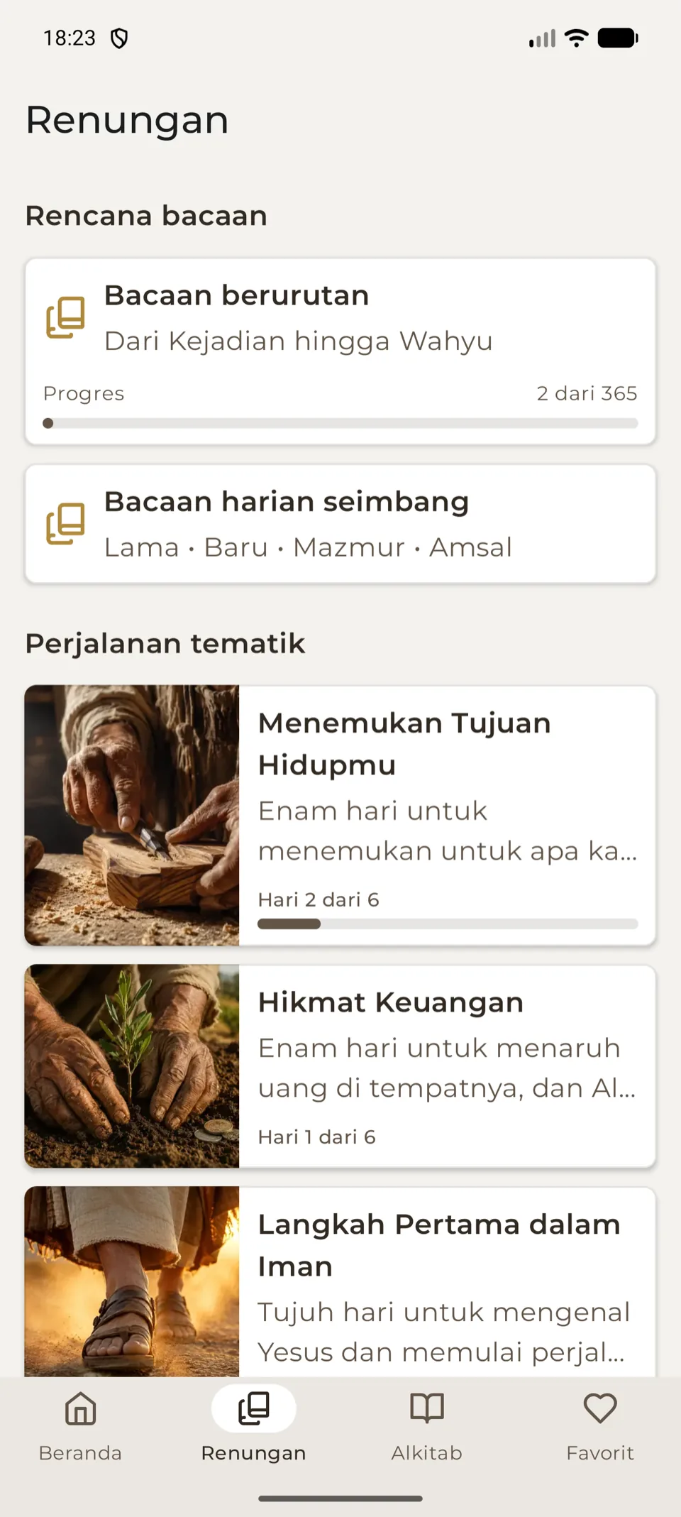 Perjalanan renungan